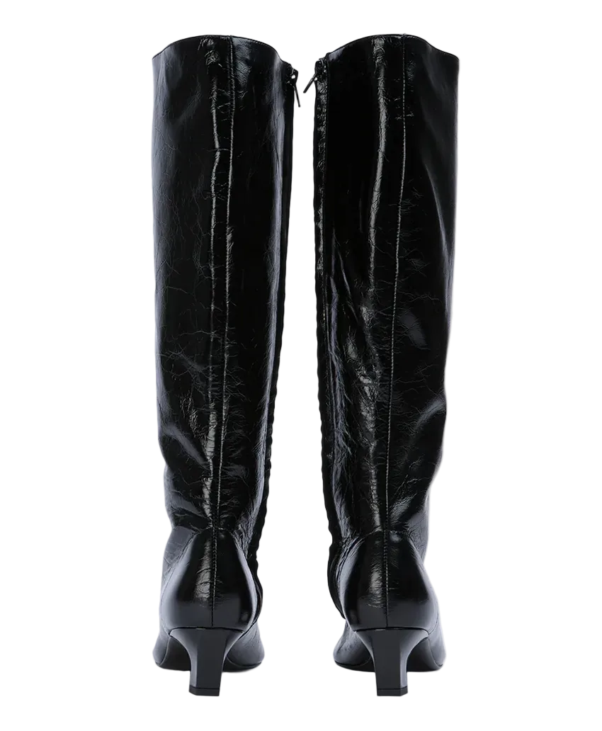 Tony Bianco Mango Black Crinkle - 6.5