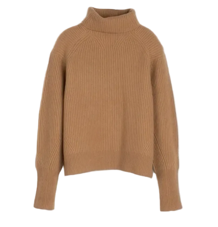Unsubscribed Cashmere Caramel Turtleneck- S