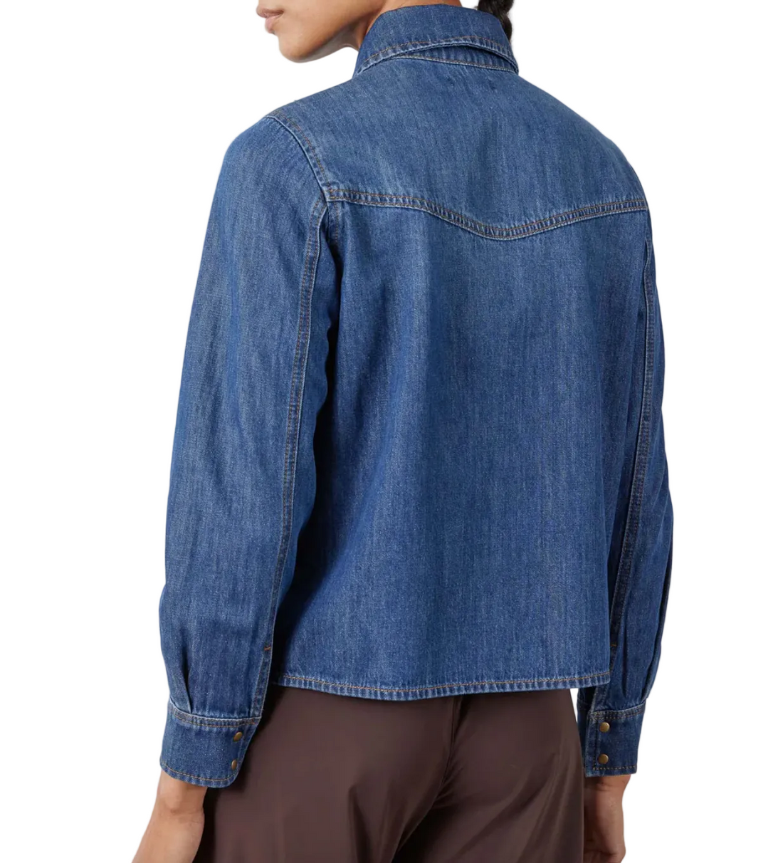 Ruti Denim Handkerchief With Zipper Blouse - 8