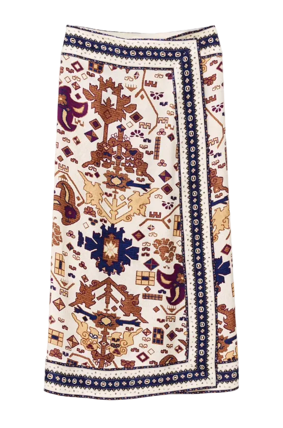 Ba&sh Varper Wrap Skirt - 38