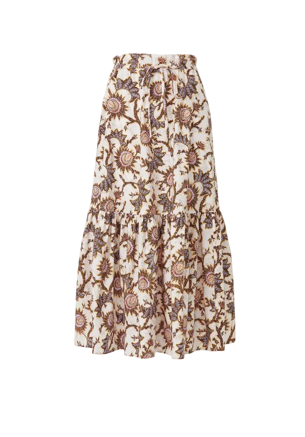 A.L.C. Francis Printed High-Waist Skirt - 8
