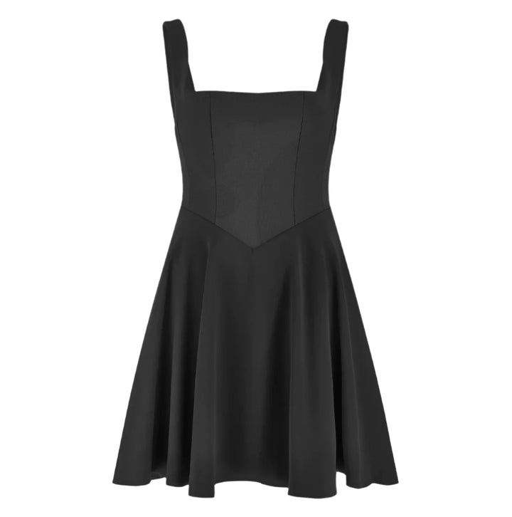 The Ultimate Muse High Waist Square Neck Mini Dress- XS