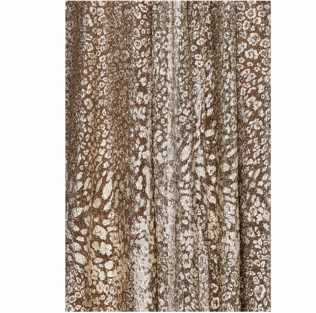 Patbo Metallic Leopard Keyhole Maxi Dress- 0