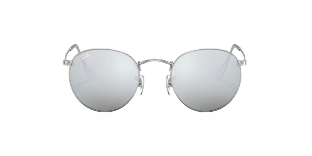 Ray Ban Round Flash Lenses in Silver and Silver Flash