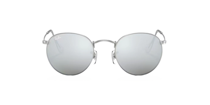 Ray Ban Round Flash Lenses in Silver and Silver Flash