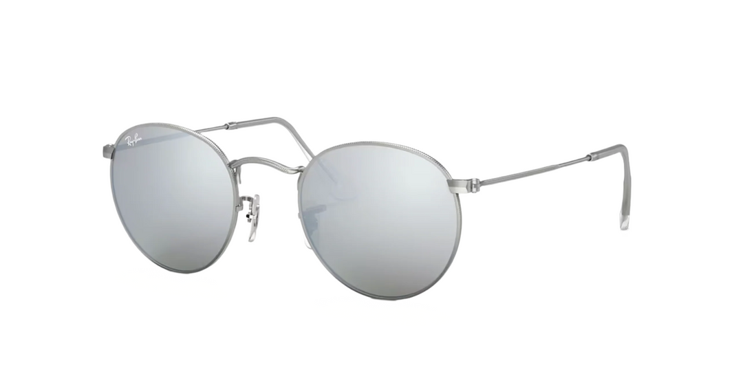 Ray Ban Round Flash Lenses in Silver and Silver Flash