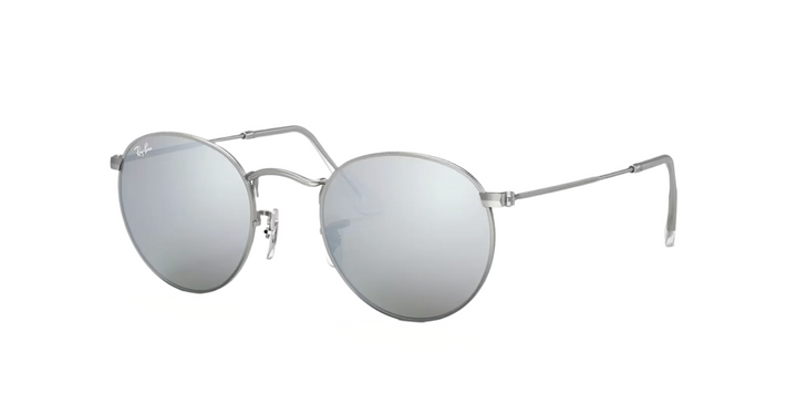 Ray Ban Round Flash Lenses in Silver and Silver Flash