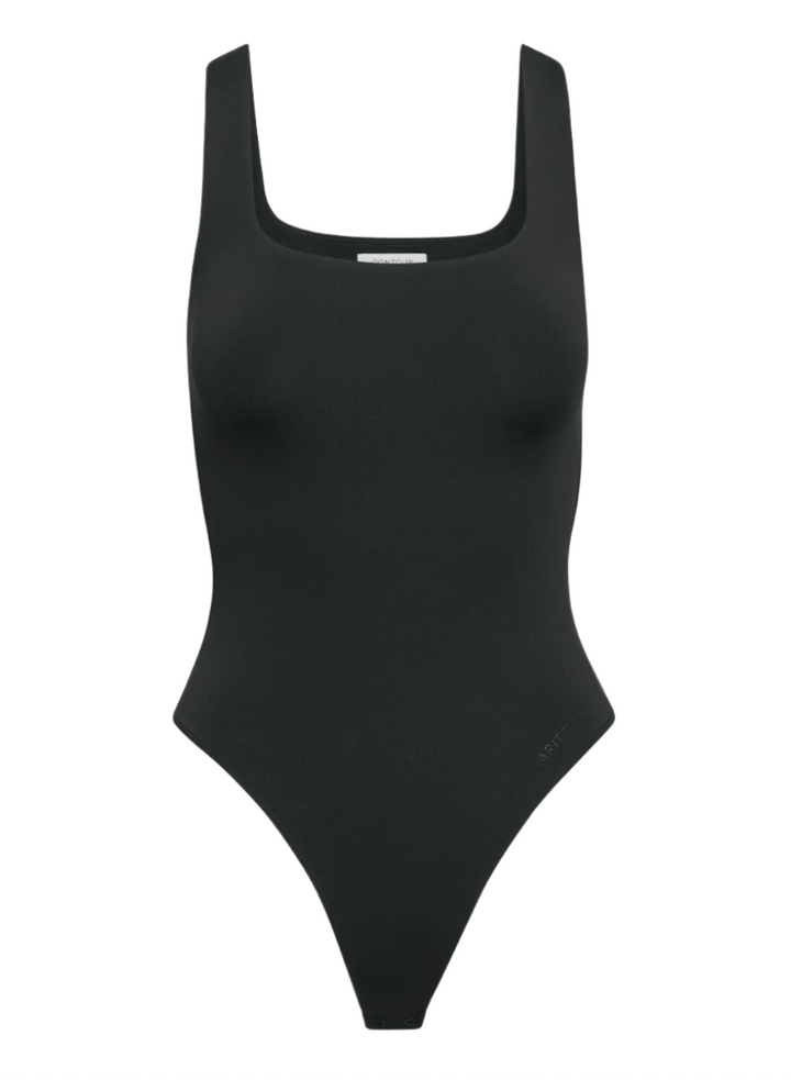 Babaton Original Contour Squareneck Bodysuit Black- XS