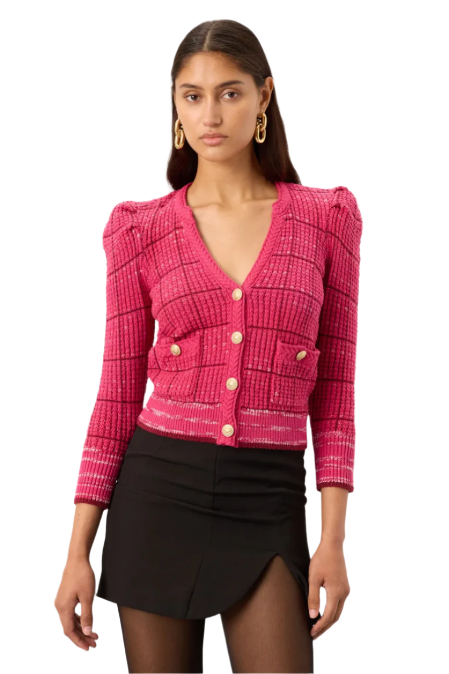 L'Agence Jenni Cardigan Pink Multi - XS