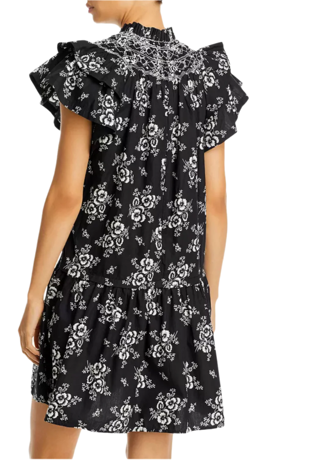 Sea New York Alessia Floral Smocked Tunic Dress - XS