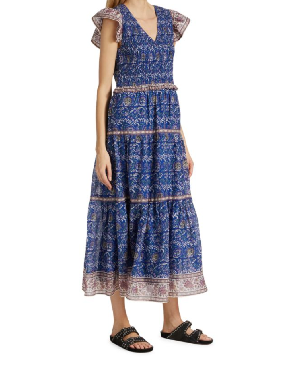Sea New York Rosita Smocked Midi Dress - 2