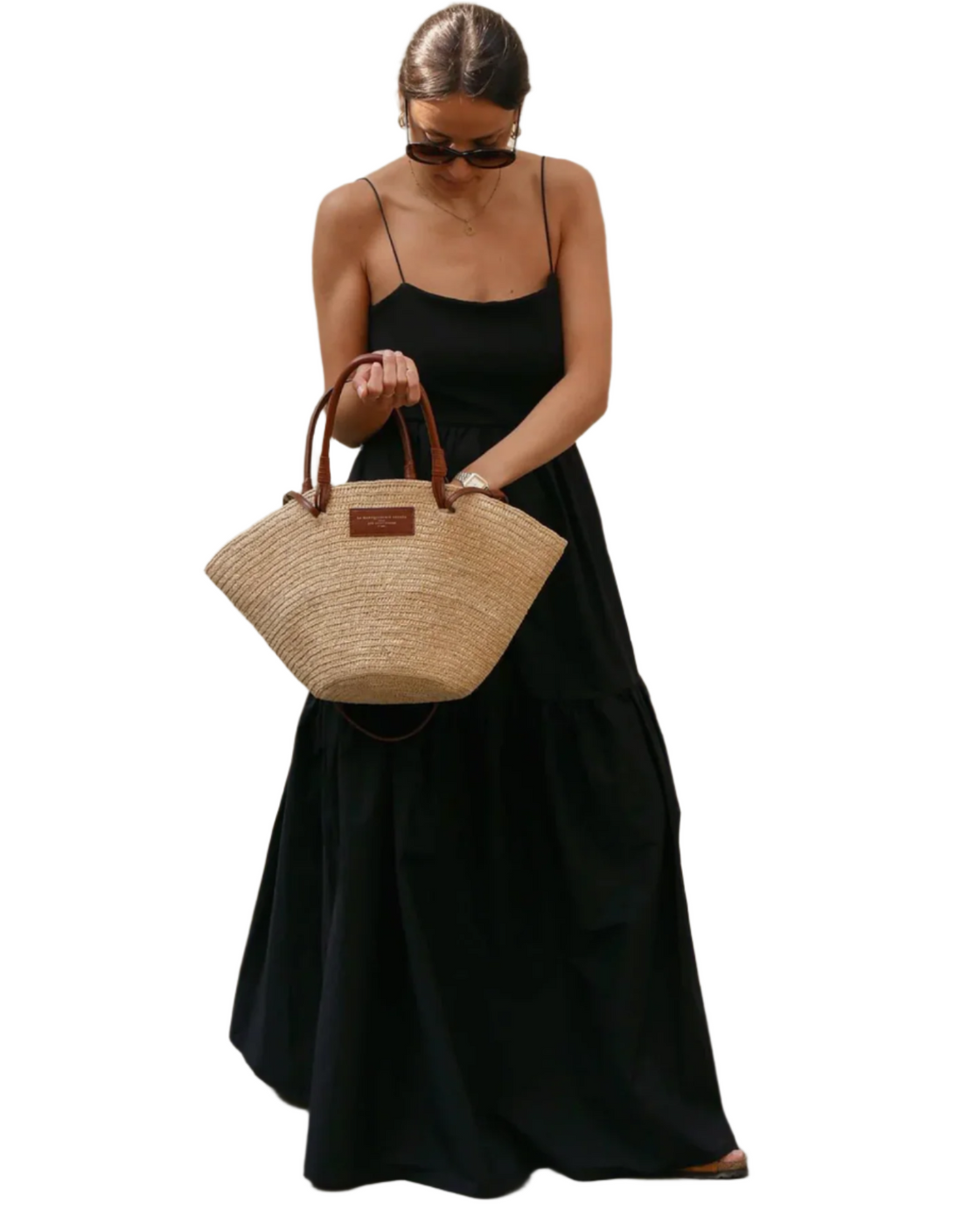 Commence Solid Backless Long Dress - XS