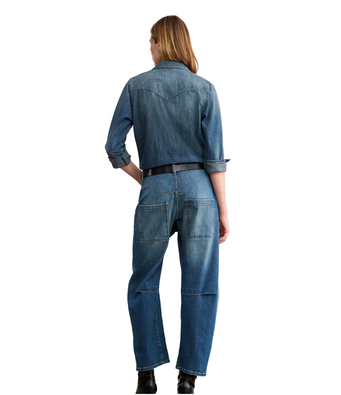 Nili Lotan Mid-Rise Stretch Barrel Denim - 27