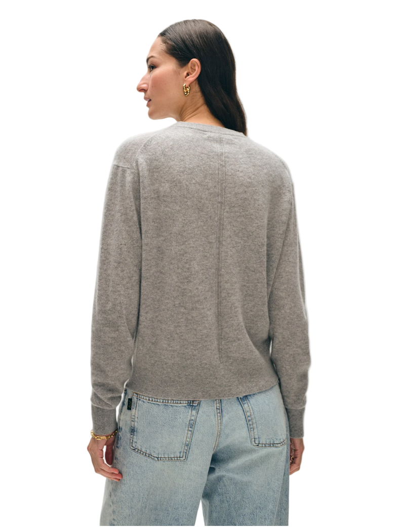 White and Warren Cashmere Crewneck - S