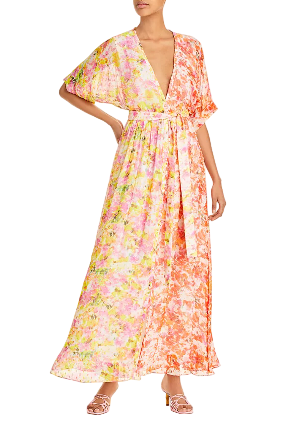 Rococo Sand Georgette Long Dress - XS