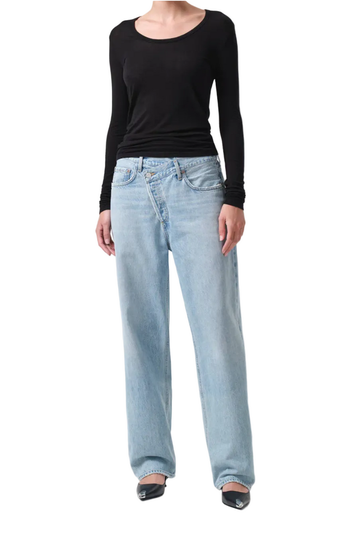 Agolde Mis-Rise Criss Cross Jeans -29