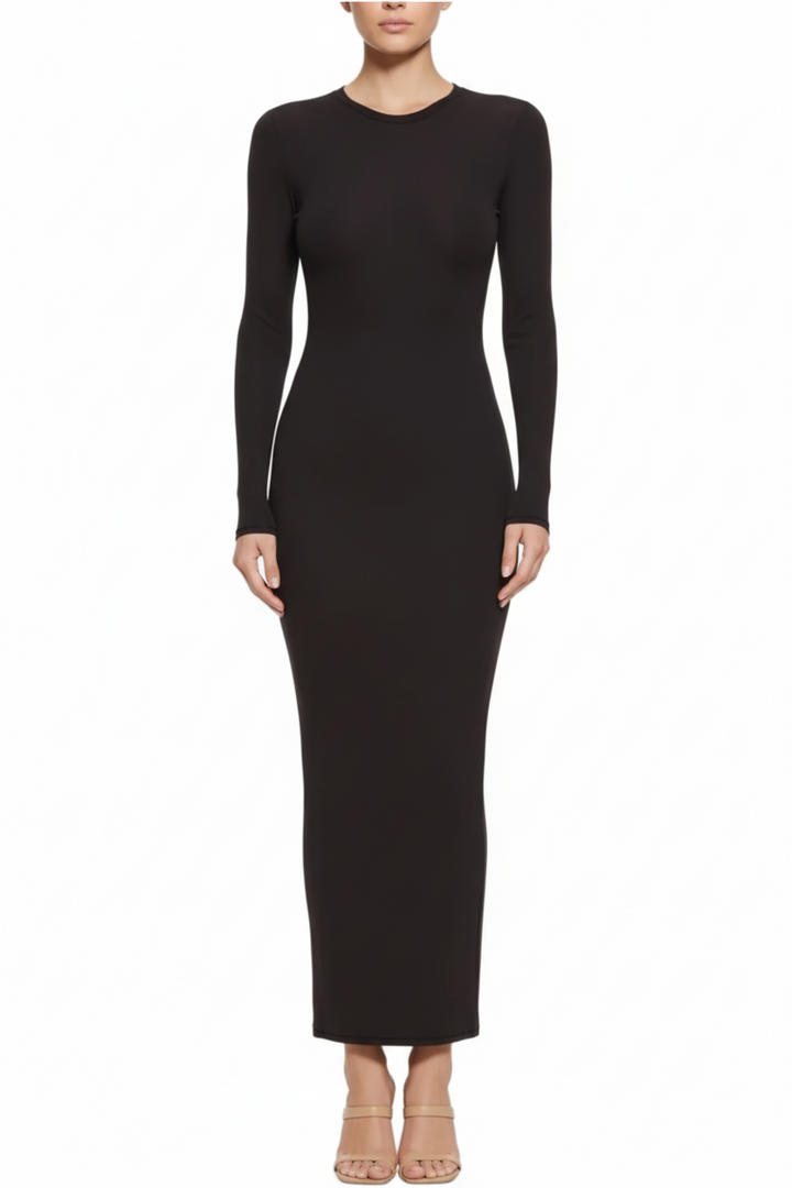 SKIMS NWT Fits Everybody Crew Neck Long Sleeve Dress- S