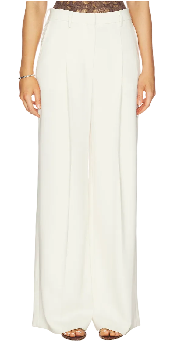 Theory Oversize Wide Pleated Trouser- 6
