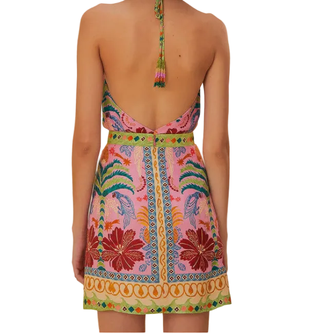 Farm Rio Fruits Queen Scarf Mini Skirt - XS