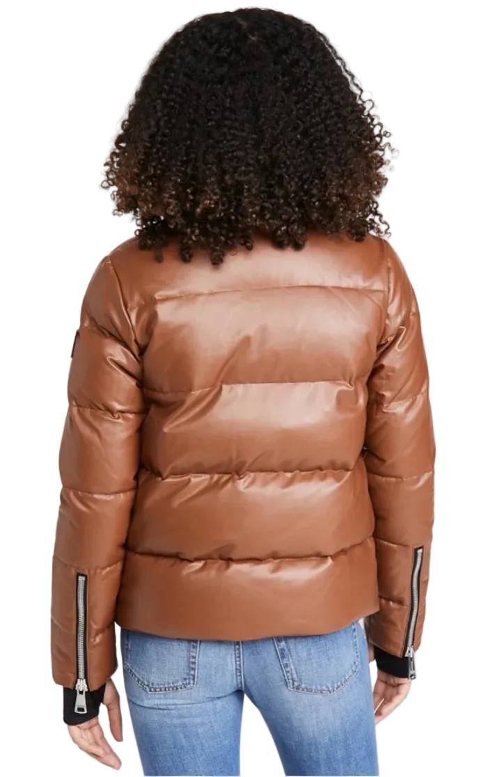 SAM. Isabel Vegan Leather Down Puffer Jacket - XS