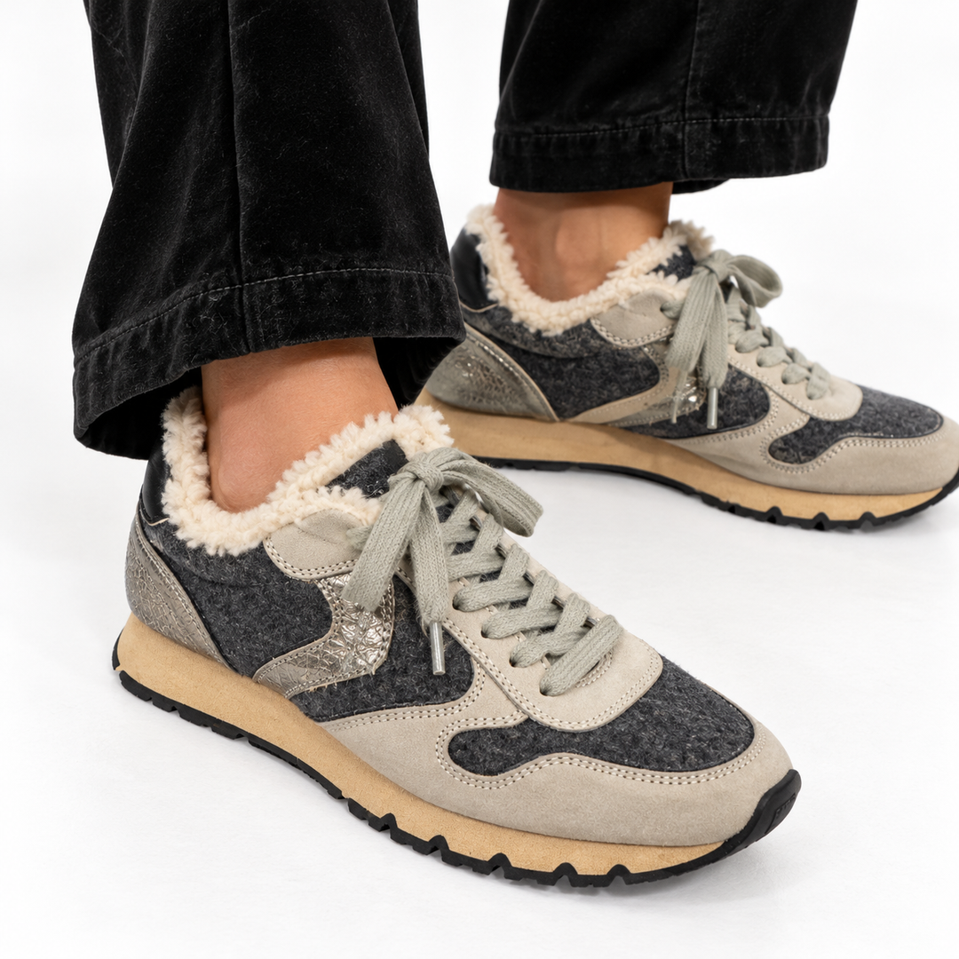 Voile Blanche Maran Fur Shearling Sneakers - 39