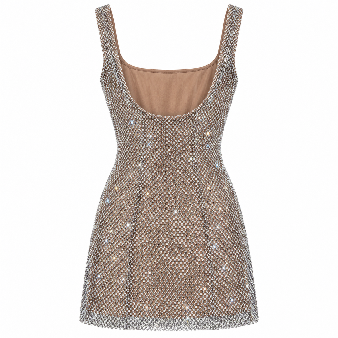 Babyboo Petra Mini Dress in Silver - S
