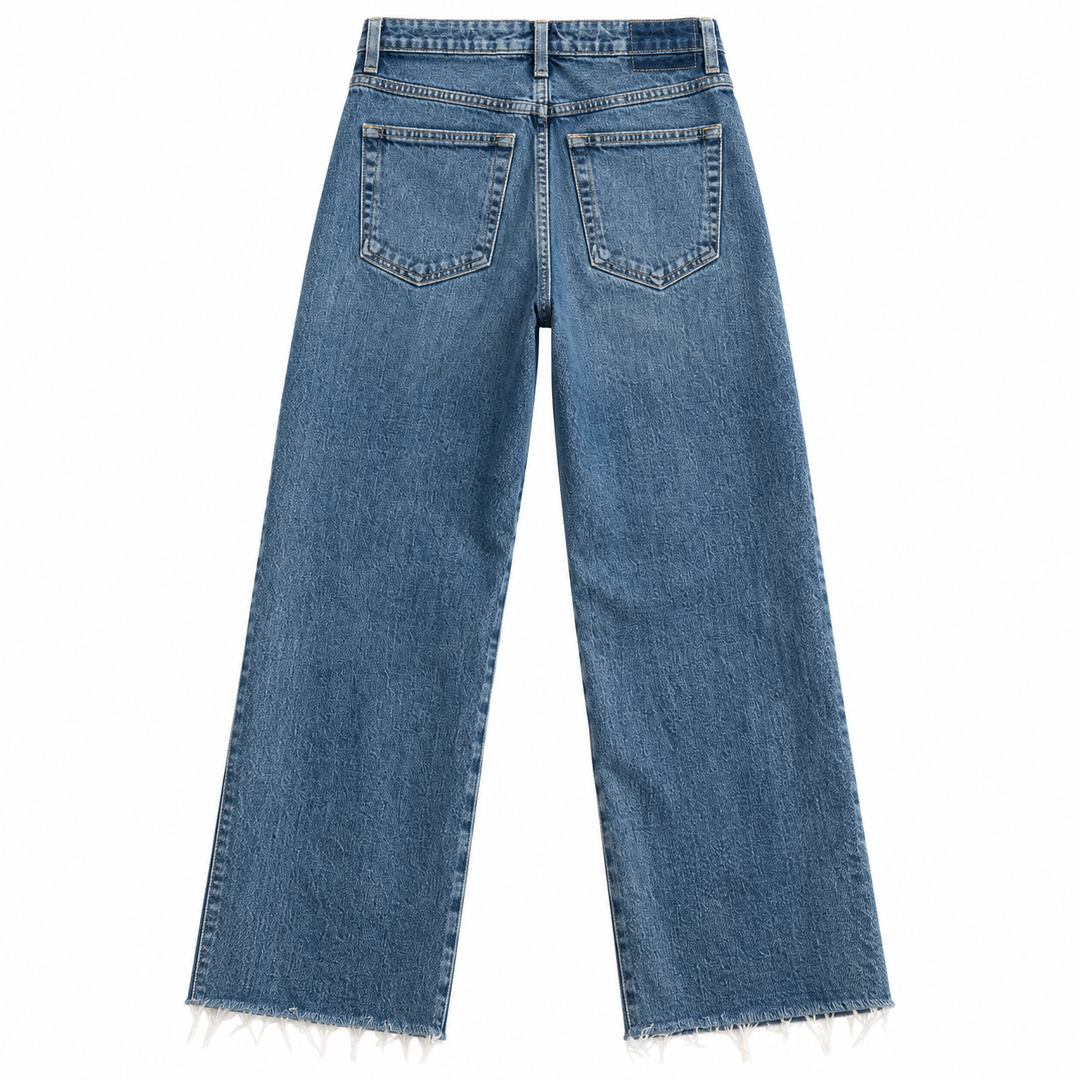 AMO Denim Chloe Crop Jeans with Raw Hem - 28