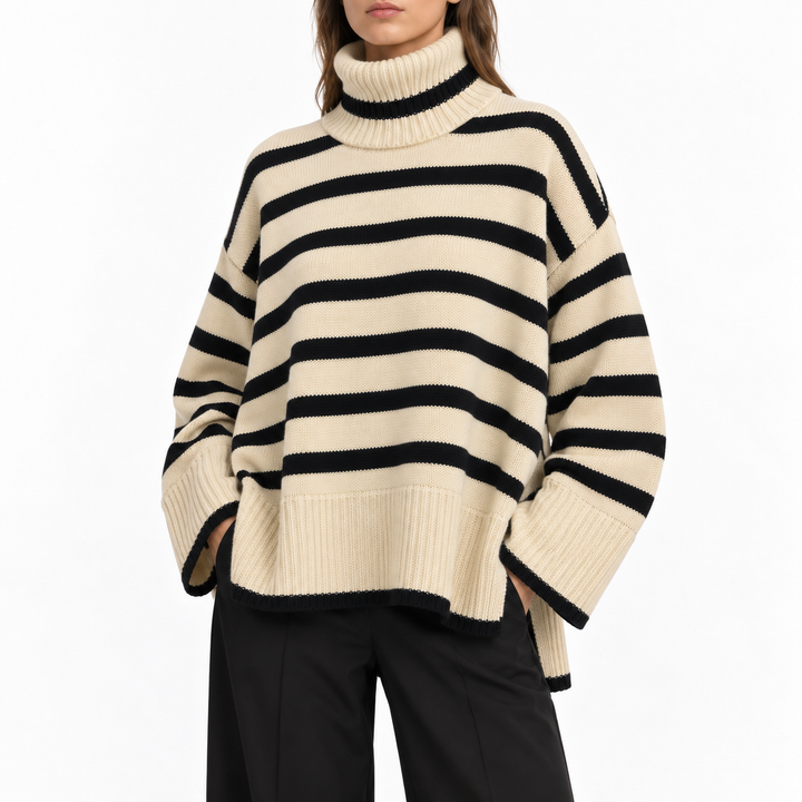 TOTEME Signature Stripe Turtleneck - S