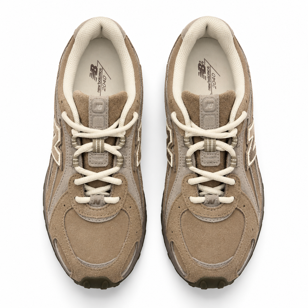 New Balance 204L Mushroom / Arid Stone Suede Sneakers - 7.5