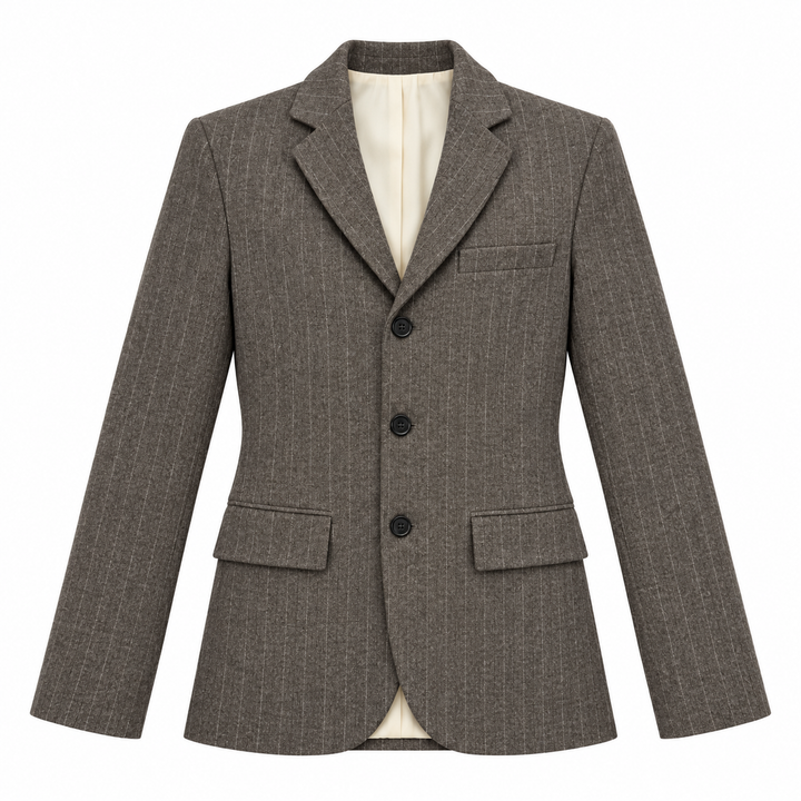 Zara Woman ZW Collection Pinstripe Wool-Blend Blazer - XS