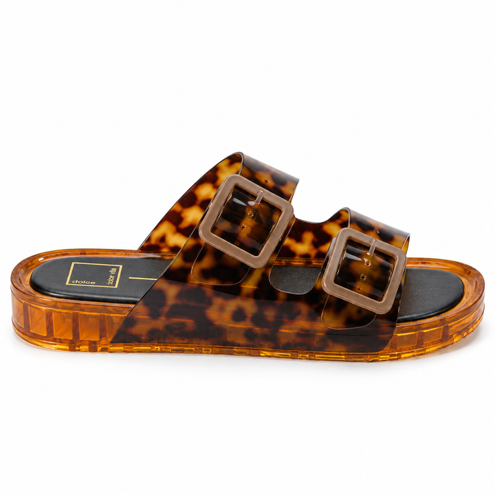 Dolce Vita Julio Tortoise Vinyl Jelly Sandals - US 9