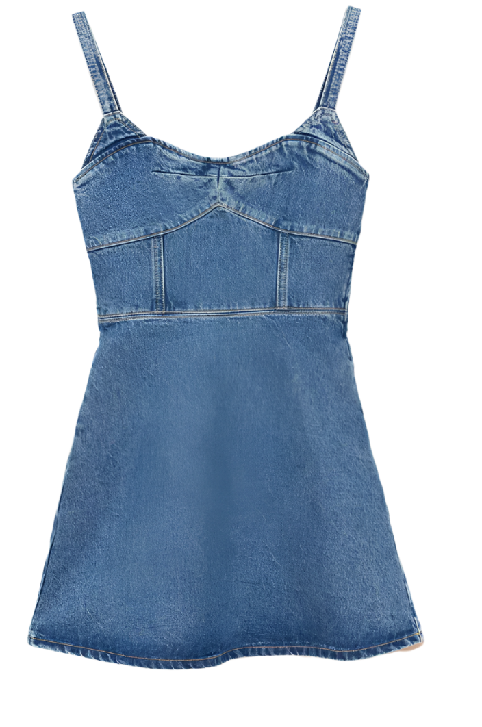 La Lingine Jean Fiona Mini Dress - M