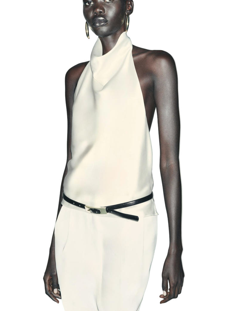 Zara Satin Effect Halter Top - XS