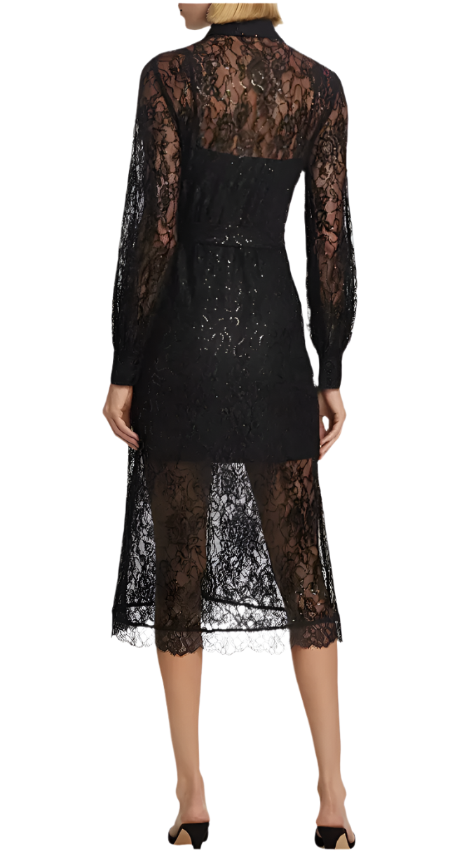 L'Agence Frida Lace Dress - XS