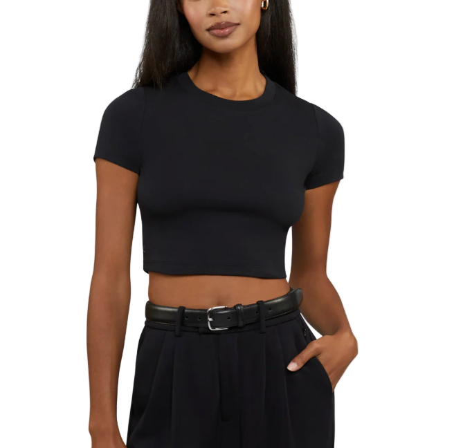 Cuts Tomboy Tee Cropped - S