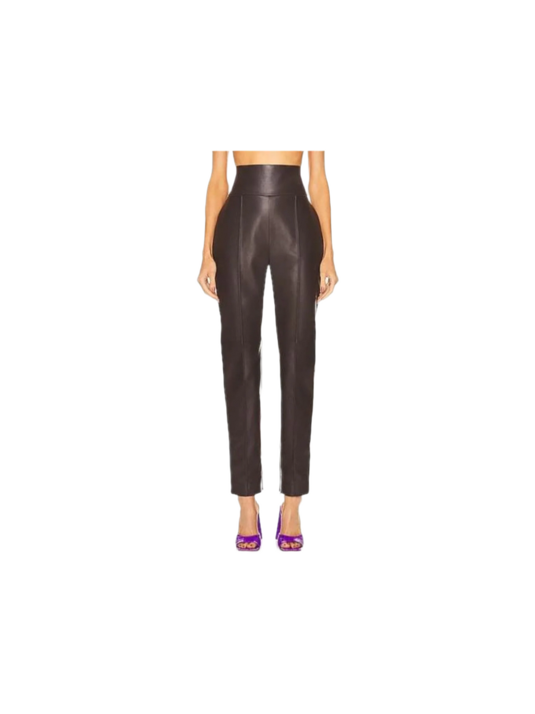 Alexandre Vauthier Black Leather Pants- Size Medium