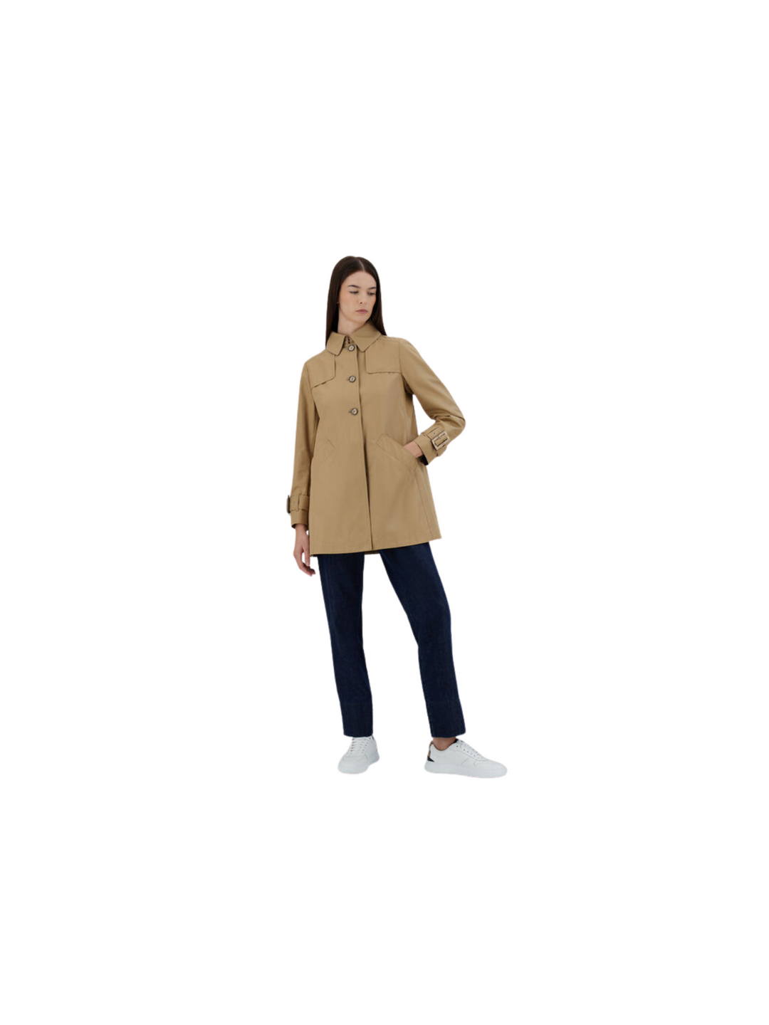 Herno DELON AND MONOGRAM TRENCH COAT- Size Small