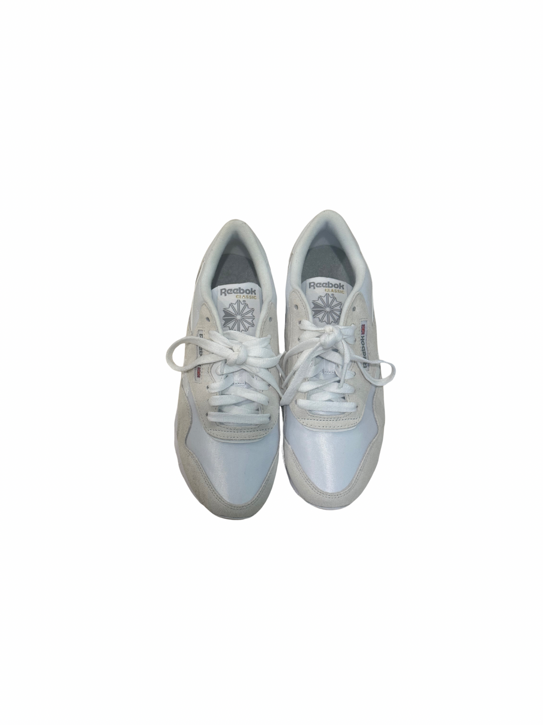 Reebok Classic Nylon White Cream sneaker- Size 8