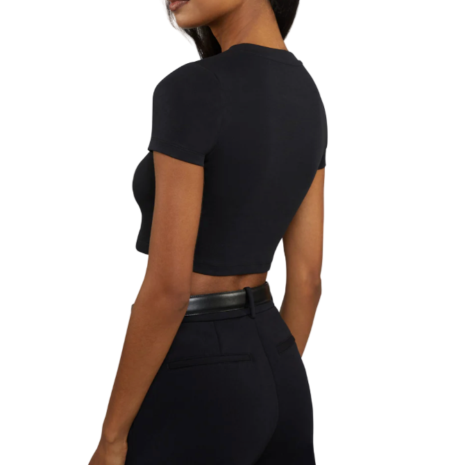 Cuts Tomboy Tee Cropped - S