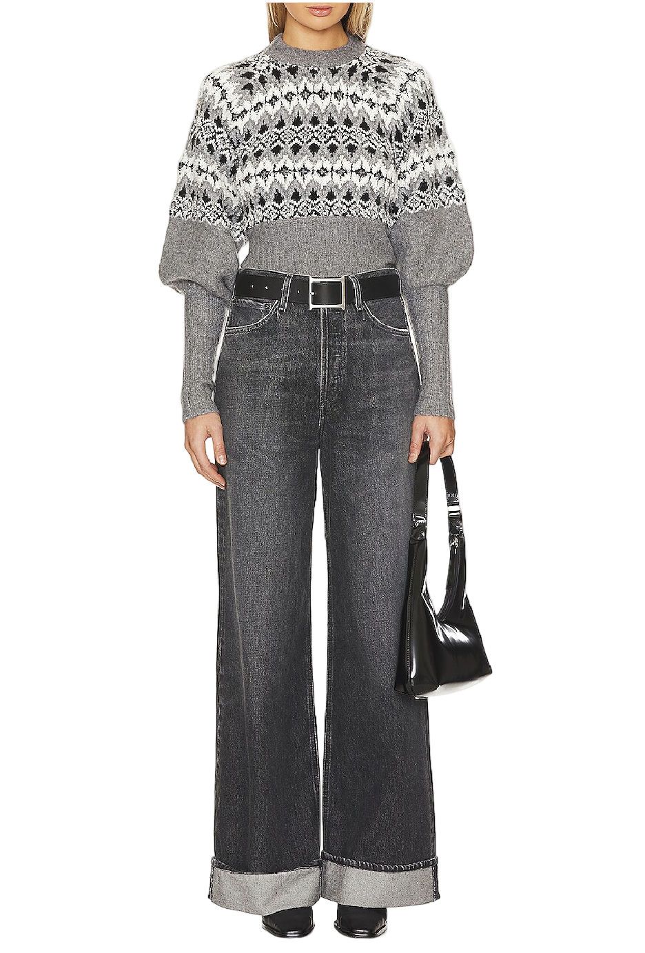 L'Academie Niara Fairisle Sweater - XS