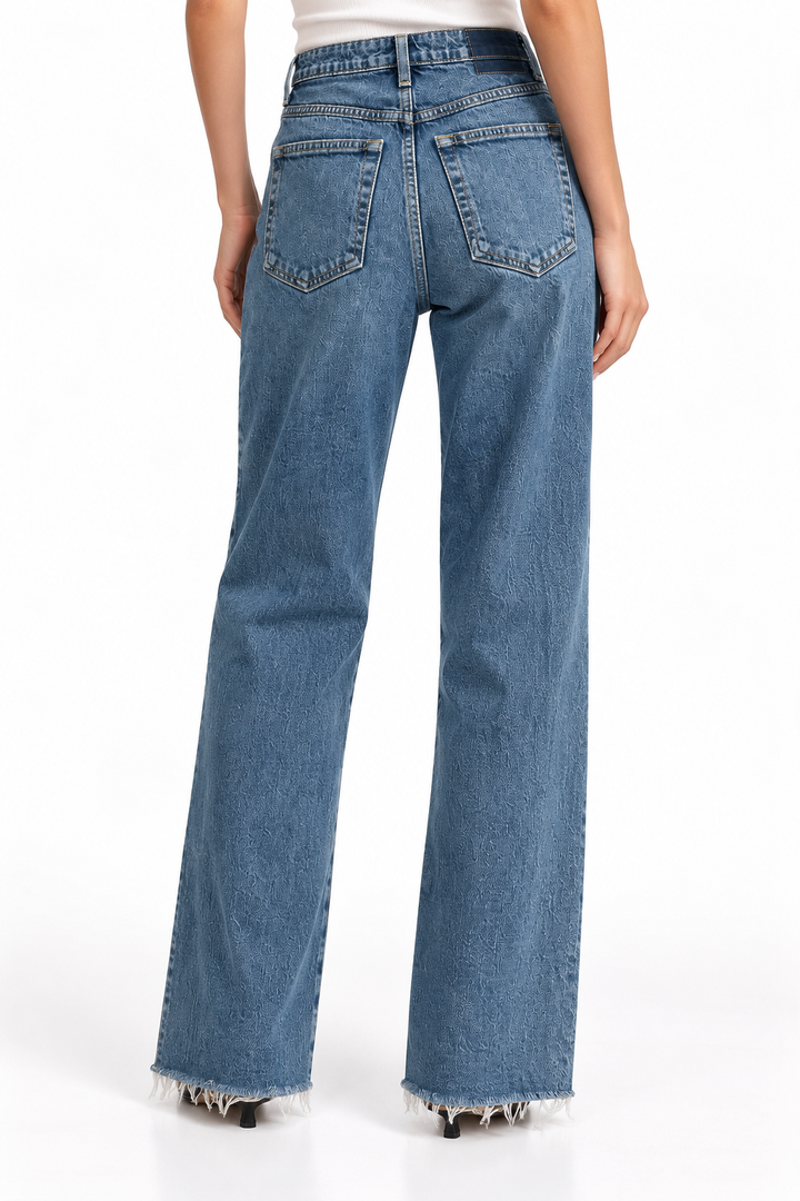 AMO Denim Chloe Crop Jeans with Raw Hem - 28