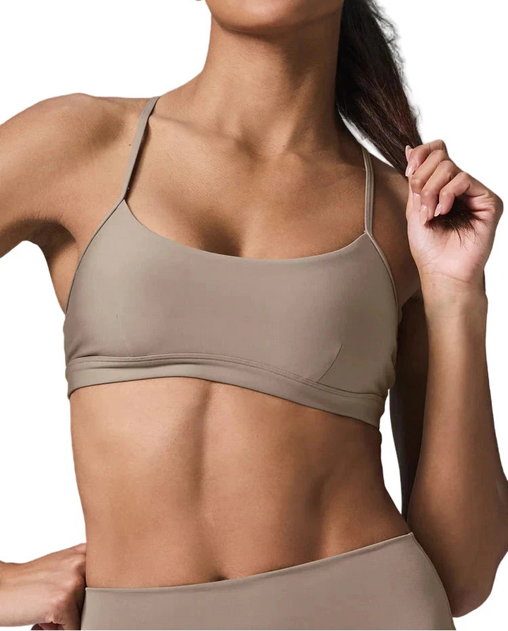 Alo Airlift Intrigue Bra Gravel - S