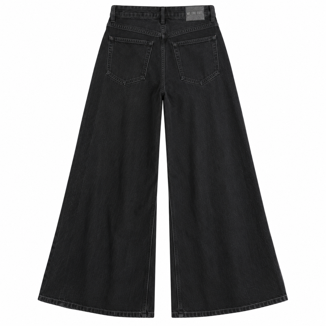 We The Free Good Luck Mid-Rise Barrel Jeans, Soundwave - 27