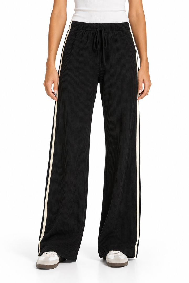 DONNI. Thermal Crop Stripe Pant - M
