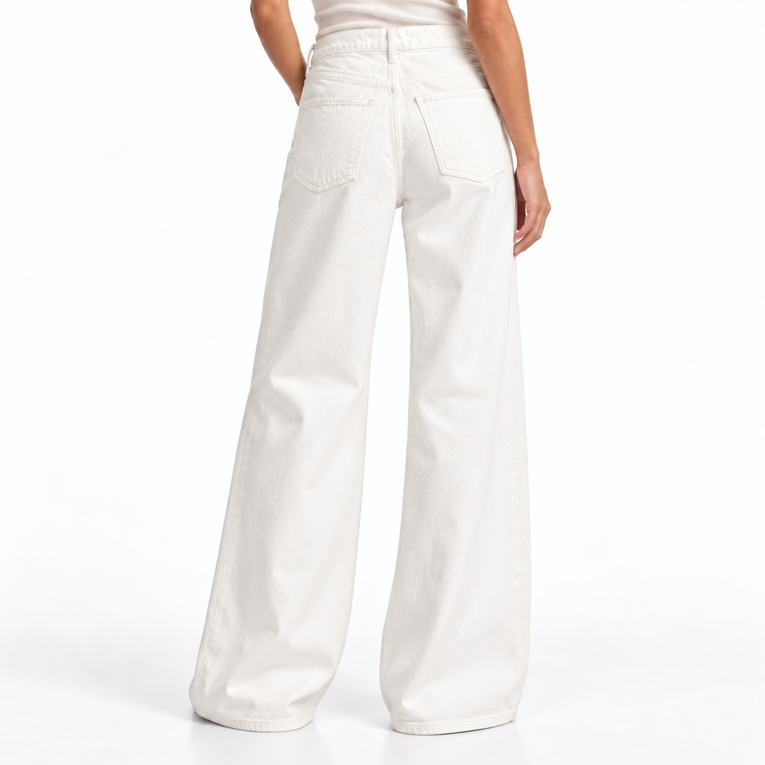 AGOLDE White Wide-Leg Jeans - 27