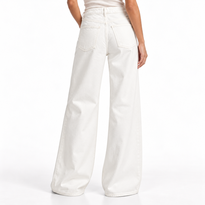 AGOLDE White Wide-Leg Jeans - 27