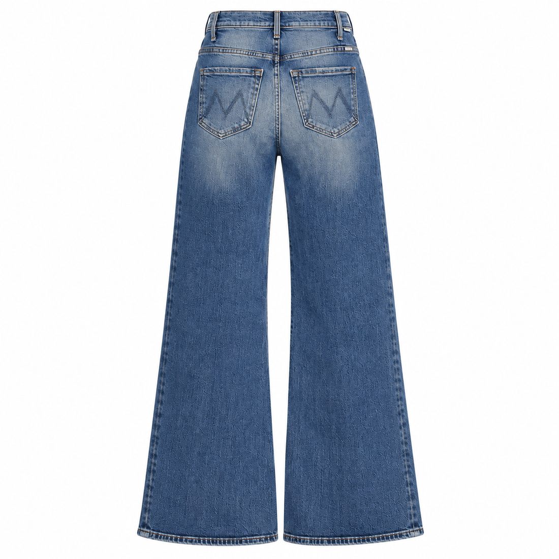 MOTHER High-Rise Wide-Leg Jeans, Medium Blue - 26