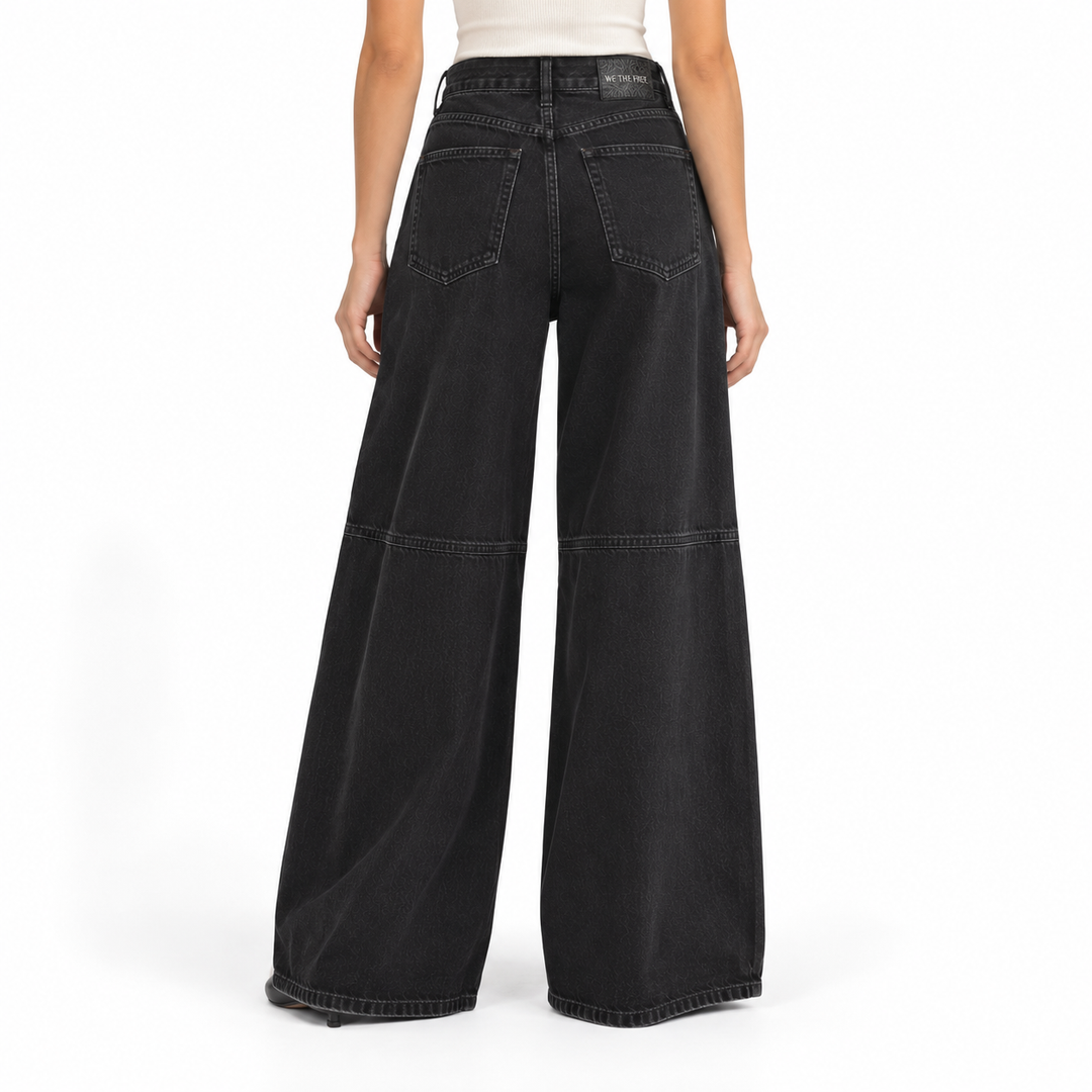 We The Free Good Luck Mid-Rise Barrel Jeans, Soundwave - 27