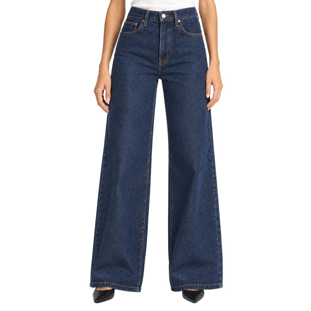 Levi’s Premium Ribcage Wide Leg Jeans, Dark Indigo - 27
