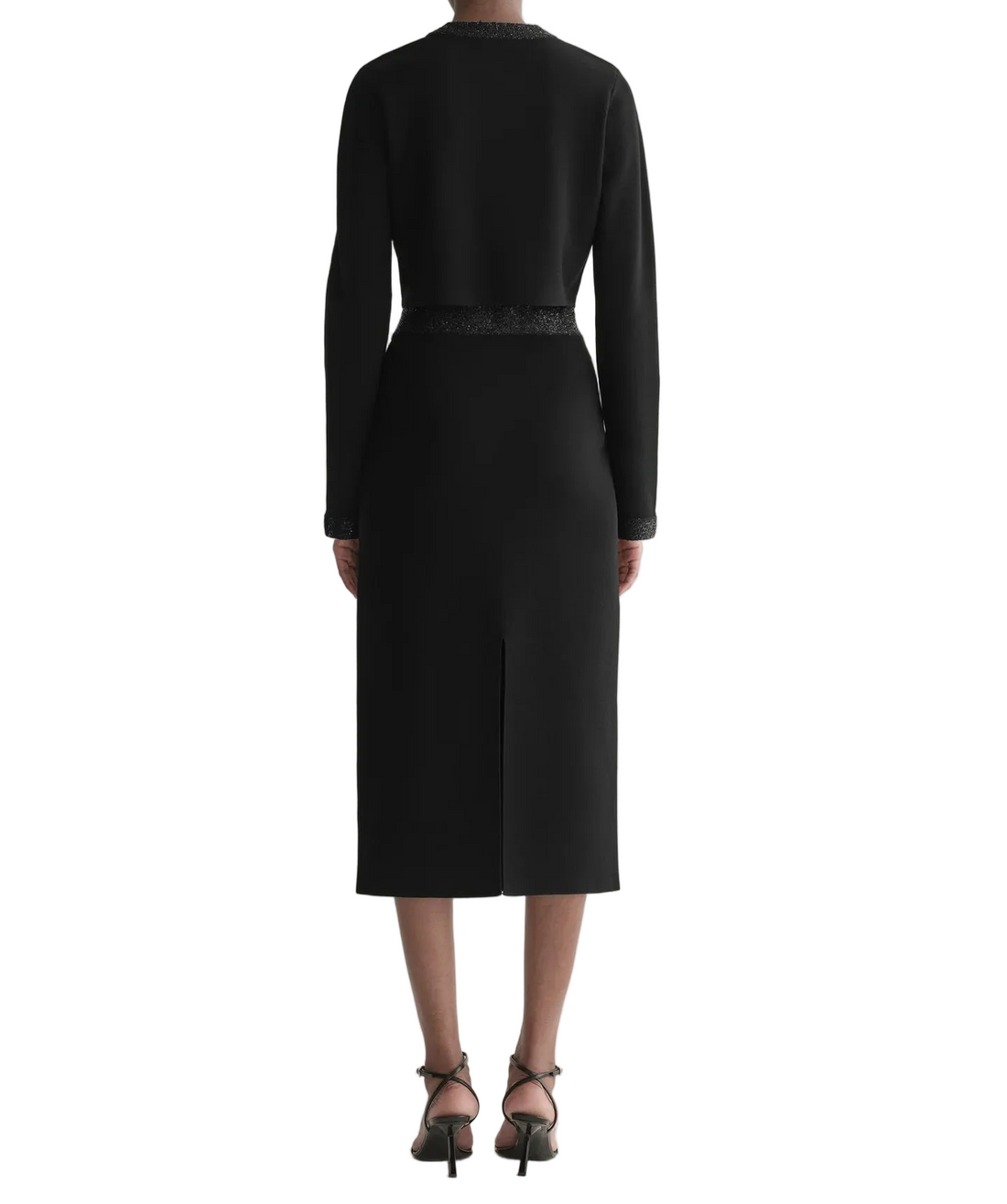 A.L.C. Jane Sequin Compact Knit Midi Skirt - L